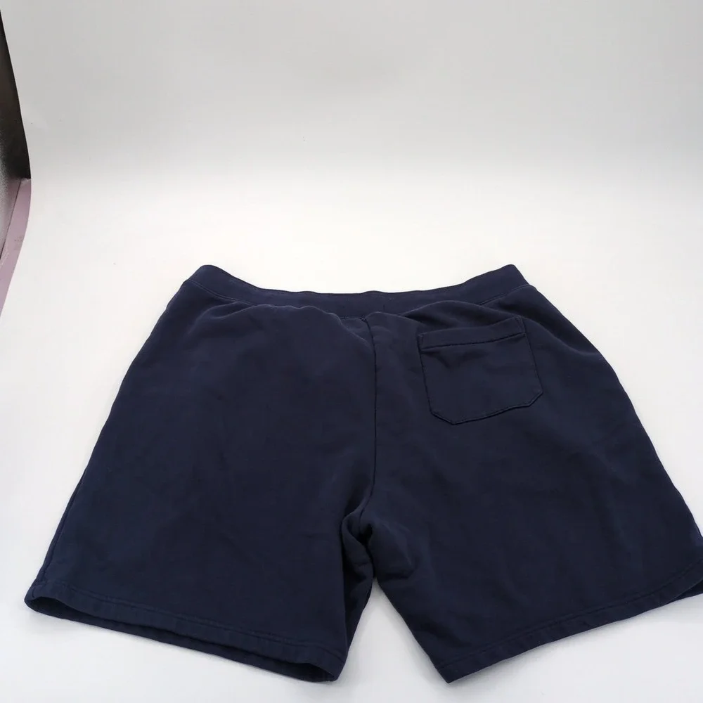 Polo Sport Ralph Lauren Fleece Shorts Men's 2XB B&T Navy Spellout Logo USA Flag